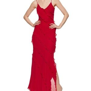 Mango Red Dress - Medium